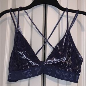 Blue Velvet PINK Bralette